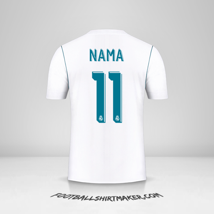 Jersey Real Madrid CF Cup 2017/18 -  nama - 11