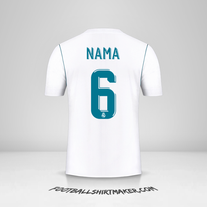 Jersey Real Madrid CF Cup 2017/18 -  nama - 6