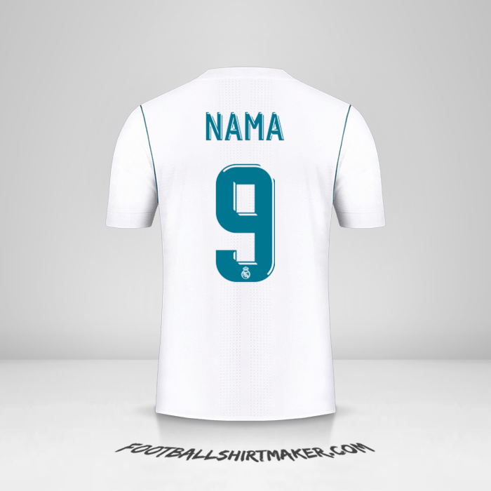 Jersey Real Madrid CF Cup 2017/18 -  nama - 9
