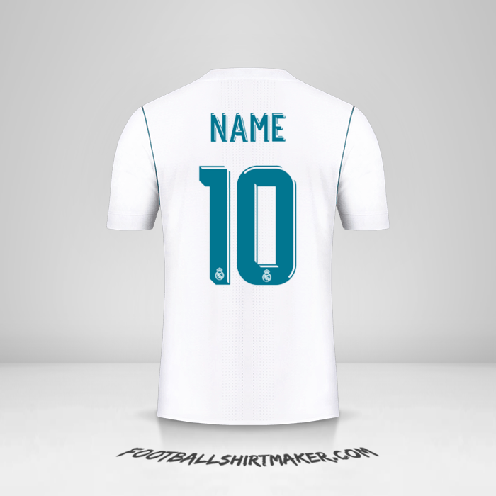 Shirt Real Madrid CF Cup 2017/18 -  name - 10