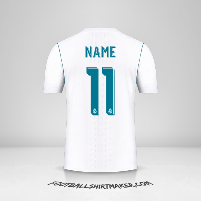 Shirt Real Madrid CF Cup 2017/18 -  name - 11