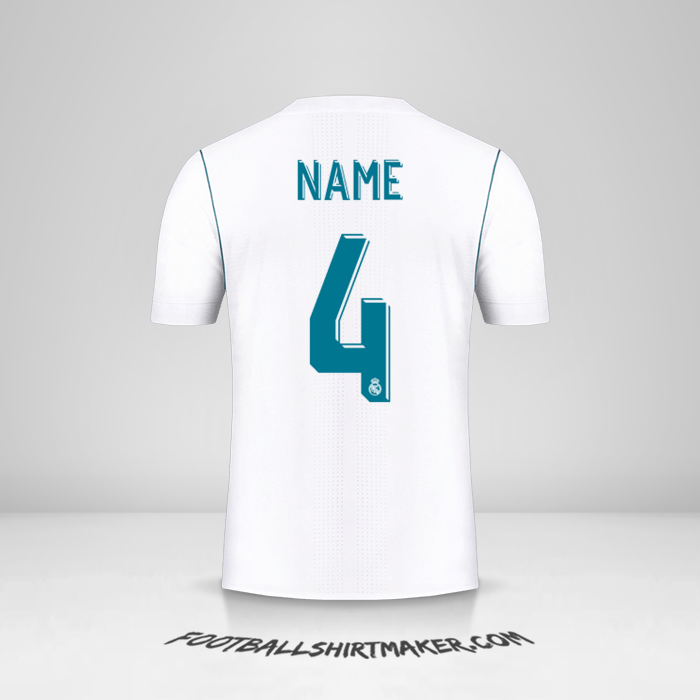 Shirt Real Madrid CF Cup 2017/18 -  name - 4