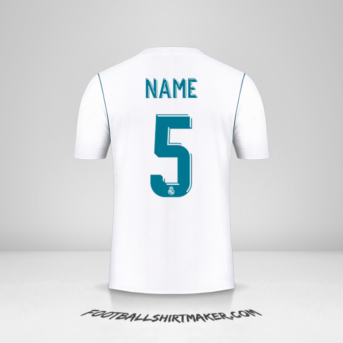 Trikot Real Madrid CF Cup 2017/18 -  name - 5