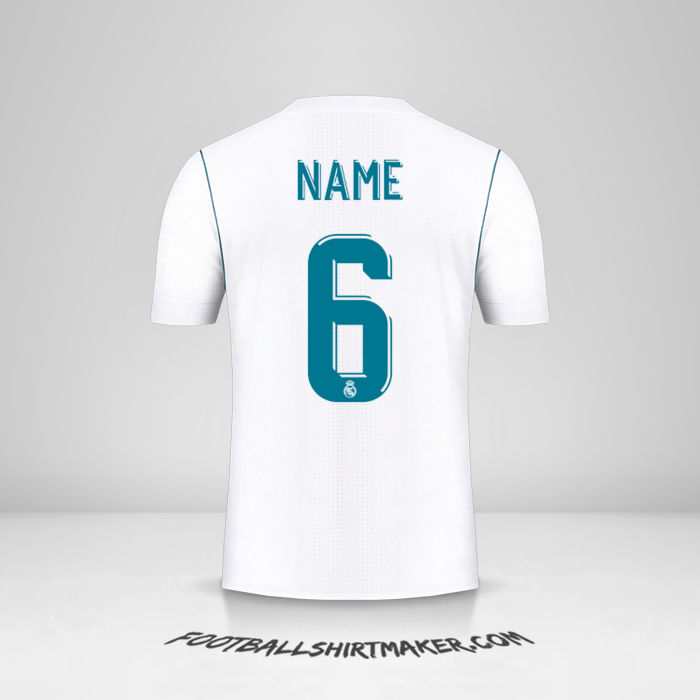 Shirt Real Madrid CF Cup 2017/18 -  name - 6