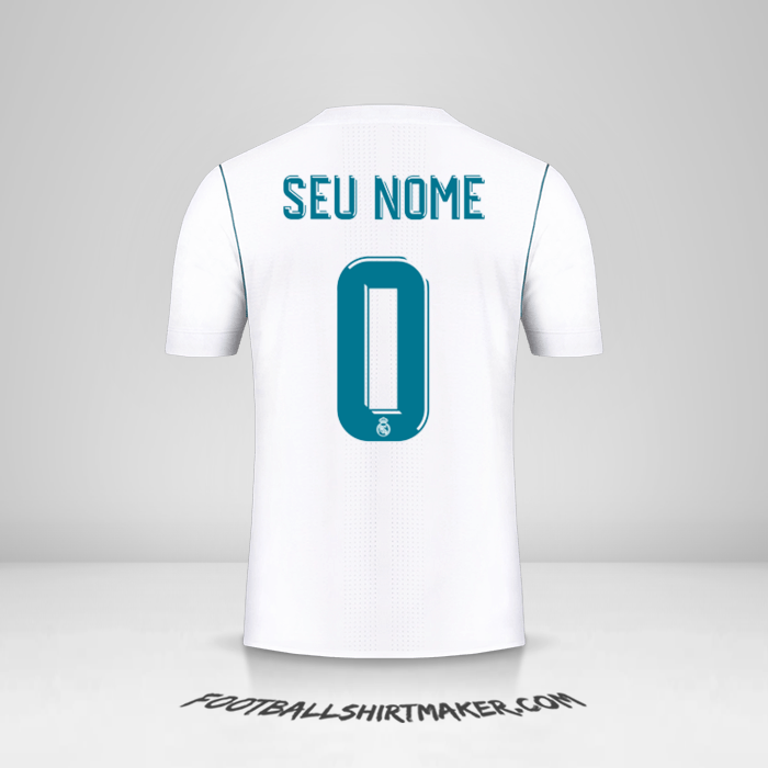 Camisa Real Madrid CF Cup 2017/18 -  seu nome - 0
