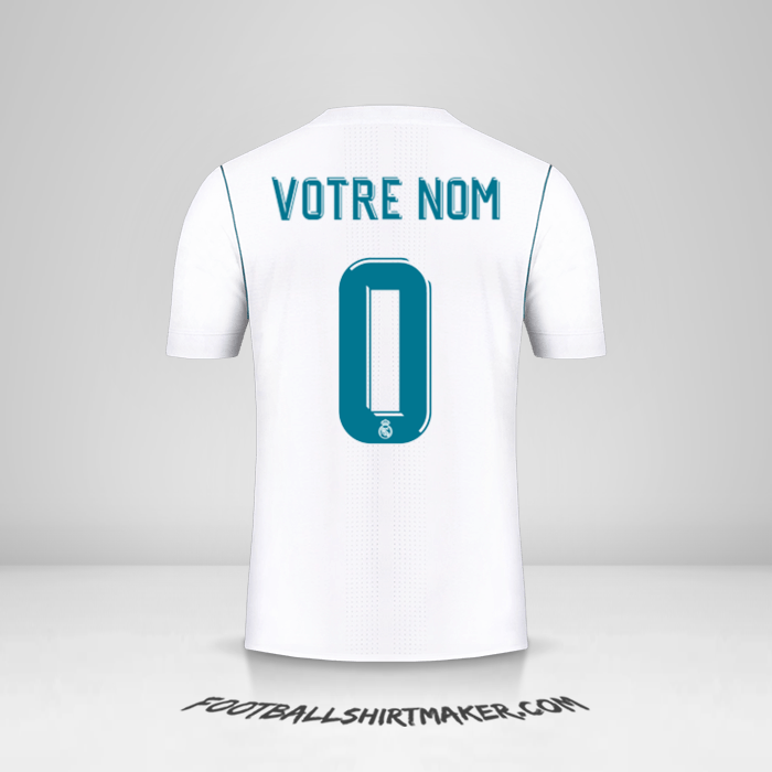 Maillot Real Madrid CF Cup 2017/18 -  votre nom - 0