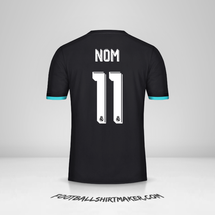 Maillot Real Madrid CF Cup 2017/18 Extérieur -  nom - 11