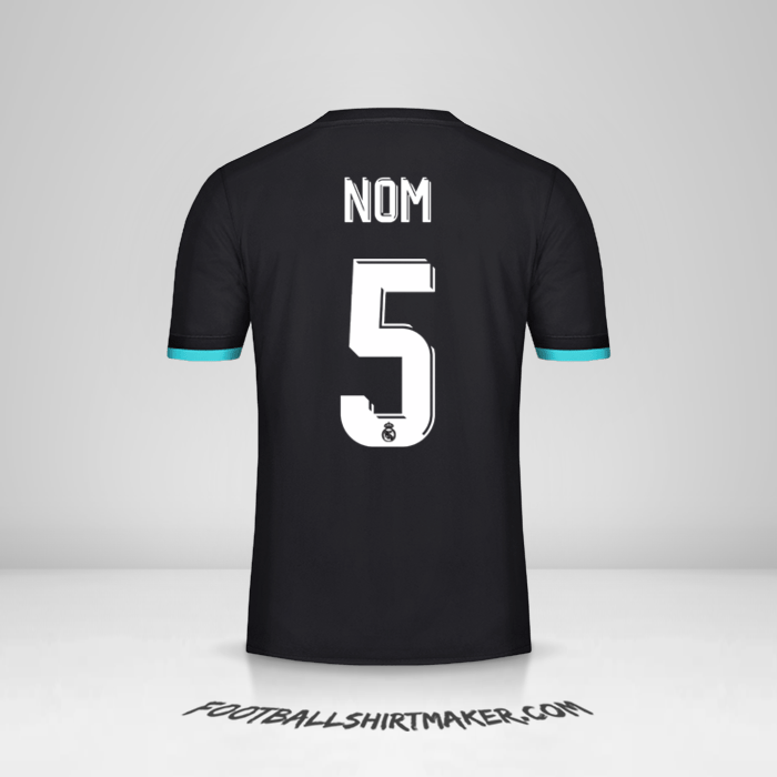 Maillot Real Madrid CF Cup 2017/18 Extérieur -  nom - 5