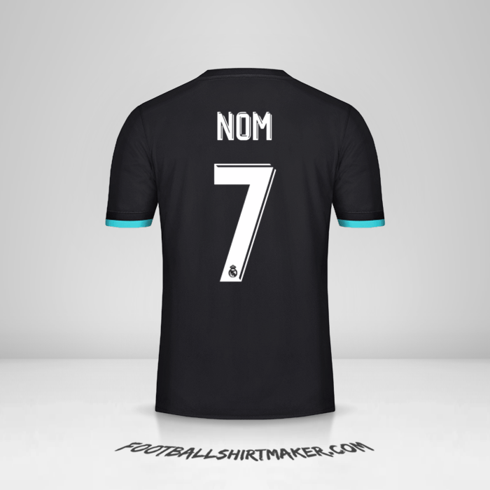 Maillot Real Madrid CF Cup 2017/18 Extérieur -  nom - 7