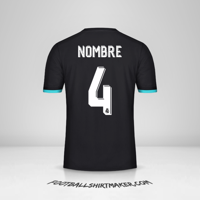Jersey Real Madrid CF Cup 2017/18 Visita -  nombre - 4