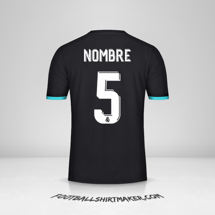 Jersey Real Madrid CF Cup 2017/18 Visita -  nombre - 5
