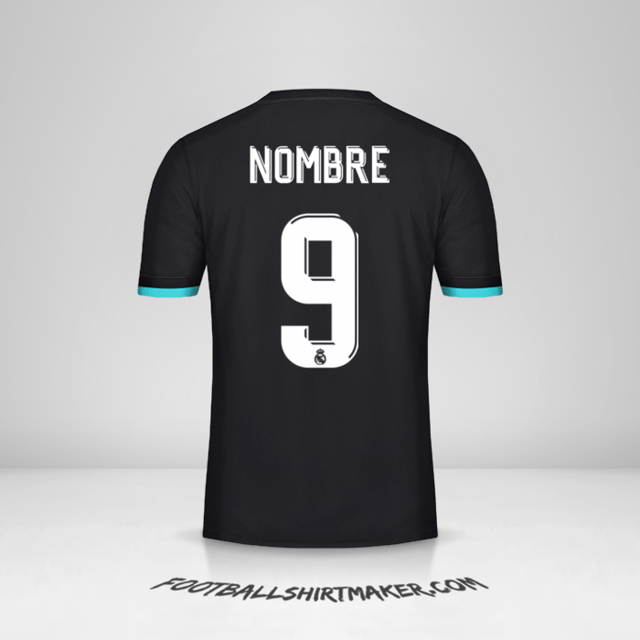 Jersey Real Madrid CF Cup 2017/18 Visita -  nombre - 9