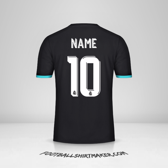 Jersey Real Madrid CF Cup 2017/18 Away -  name - 10