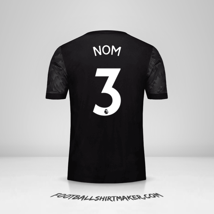 Maillot Manchester United 2017/18 Extérieur -  nom - 3