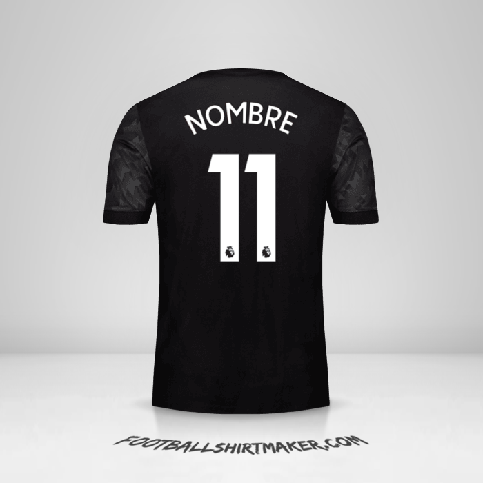 Jersey Manchester United 2017/18 Visita -  nombre - 11