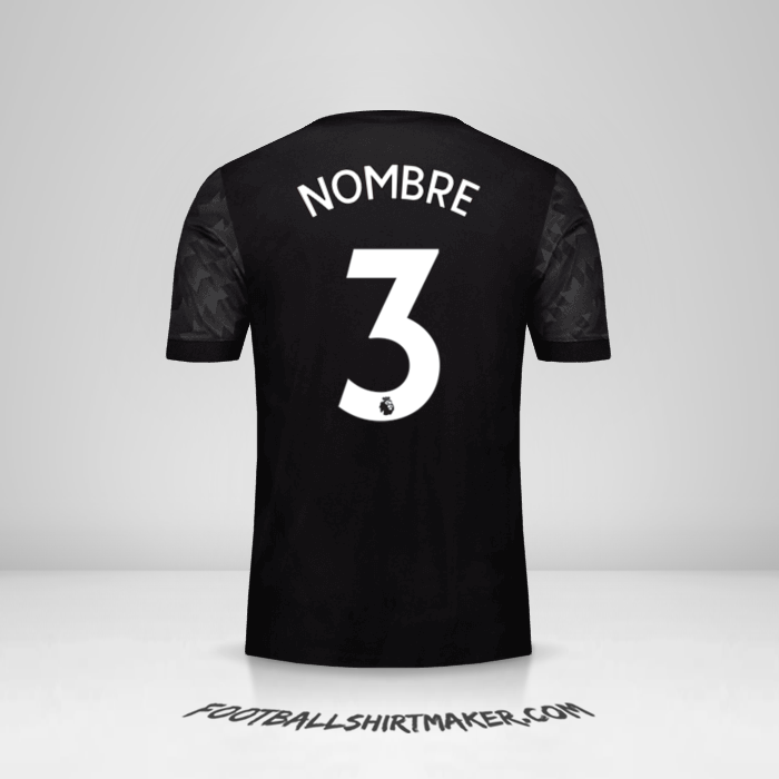 Jersey Manchester United 2017/18 Visita -  nombre - 3