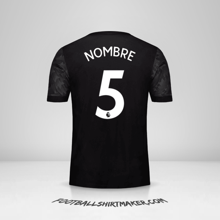 Camiseta Manchester United 2017/18 Visita -  nombre - 5