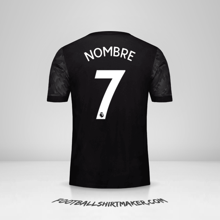 Jersey Manchester United 2017/18 Visita -  nombre - 7