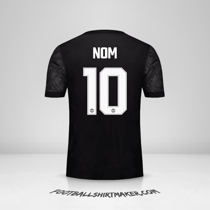 Maillot Manchester United Cup 2017/18 Extérieur -  nom - 10