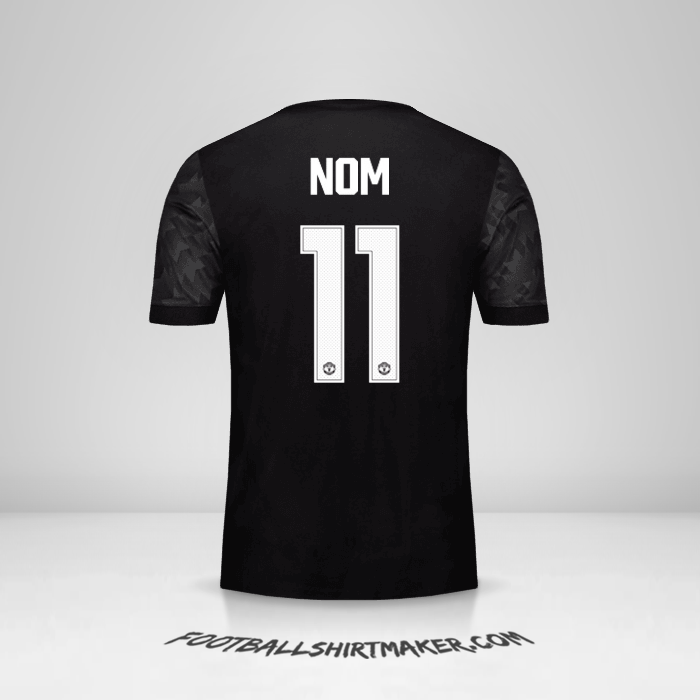 Maillot Manchester United Cup 2017/18 Extérieur -  nom - 11