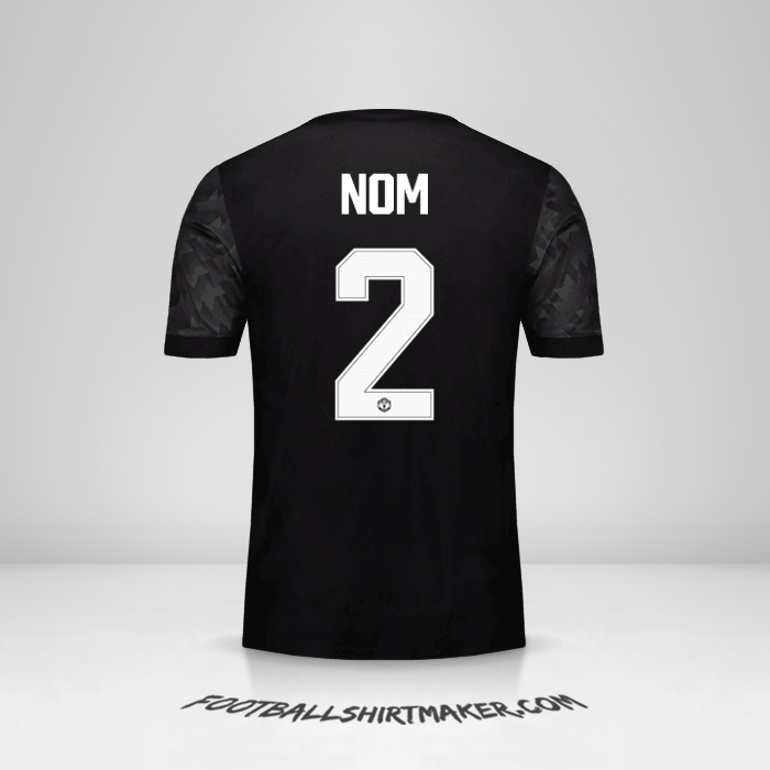 Maillot Manchester United Cup 2017/18 Extérieur -  nom - 2