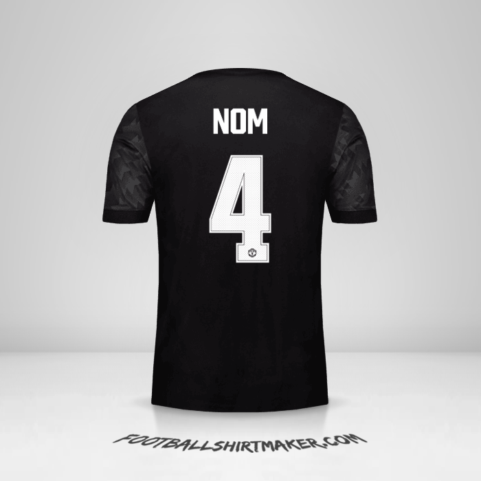 Maillot Manchester United Cup 2017/18 Extérieur -  nom - 4