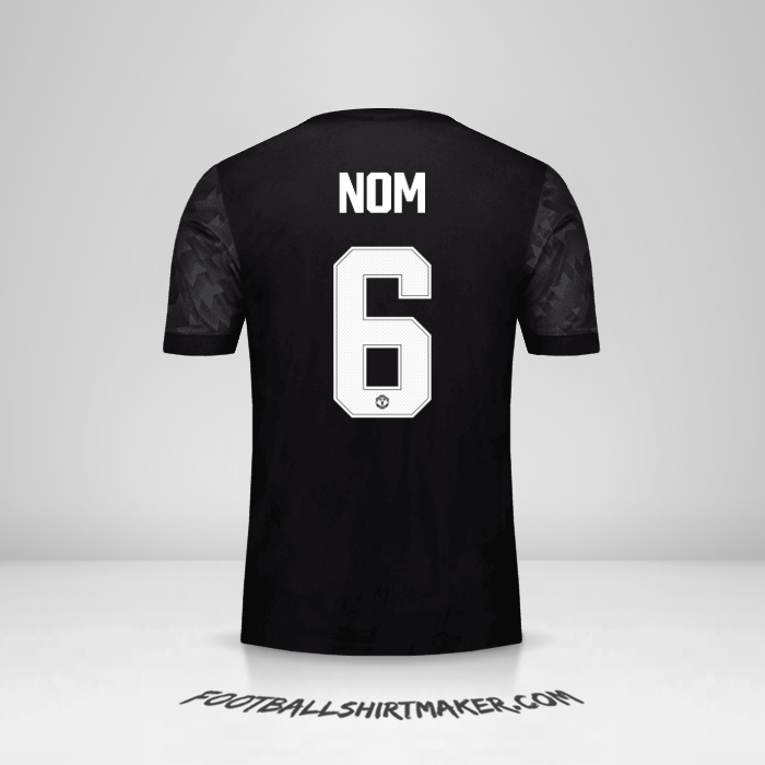 Maillot Manchester United Cup 2017/18 Extérieur -  nom - 6