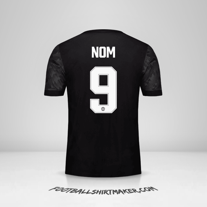 Maillot Manchester United Cup 2017/18 Extérieur -  nom - 9