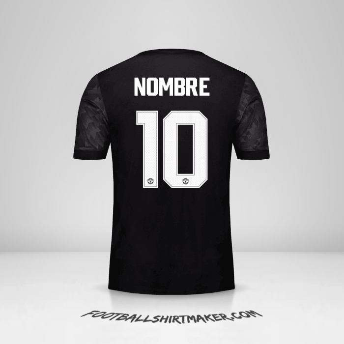 Jersey Manchester United Cup 2017/18 Visita -  nombre - 10
