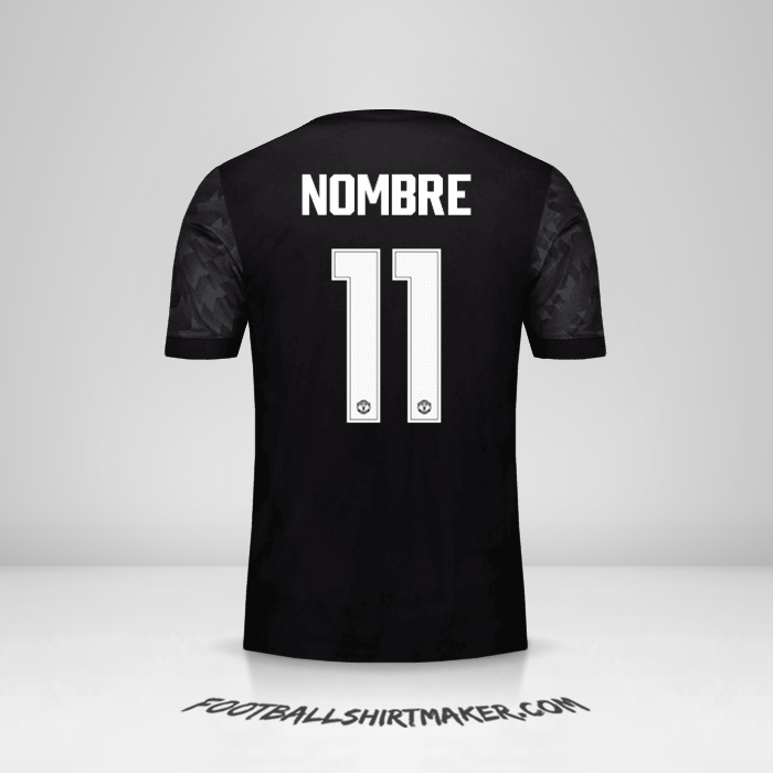 Jersey Manchester United Cup 2017/18 Visita -  nombre - 11