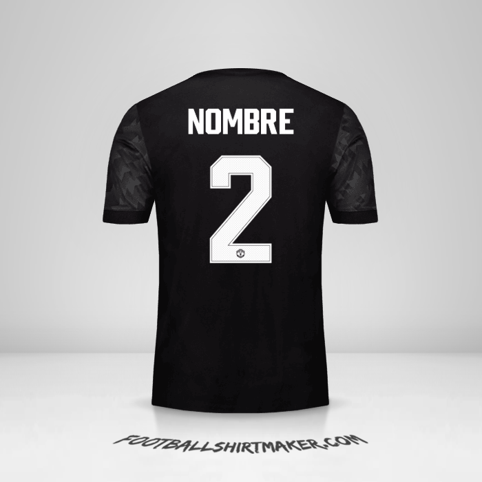 Jersey Manchester United Cup 2017/18 Visita -  nombre - 2