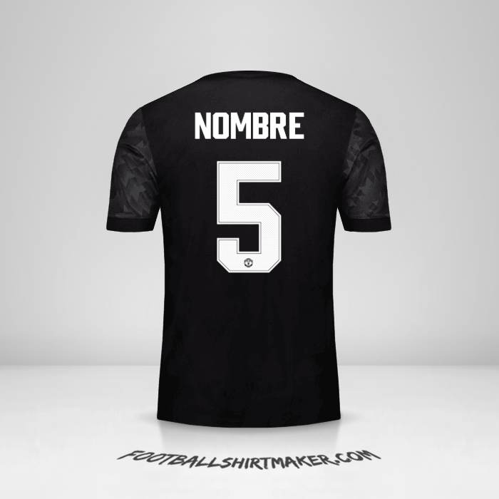 Jersey Manchester United Cup 2017/18 Visita -  nombre - 5
