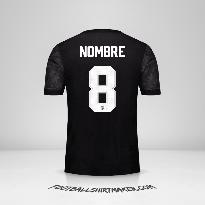Jersey Manchester United Cup 2017/18 Visita -  nombre - 8