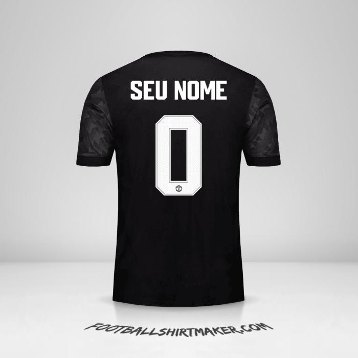 Camisa Manchester United Cup 2017/18 II -  seu nome - 0