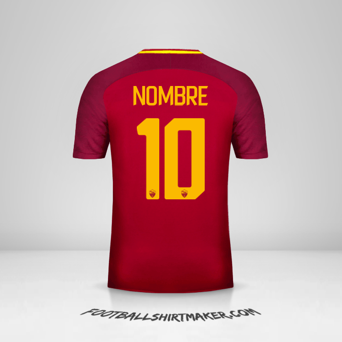 Jersey AS Roma 2017/18 -  nombre - 10