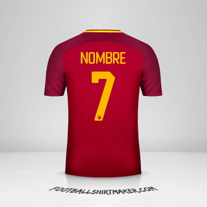 Jersey AS Roma 2017/18 -  nombre - 7