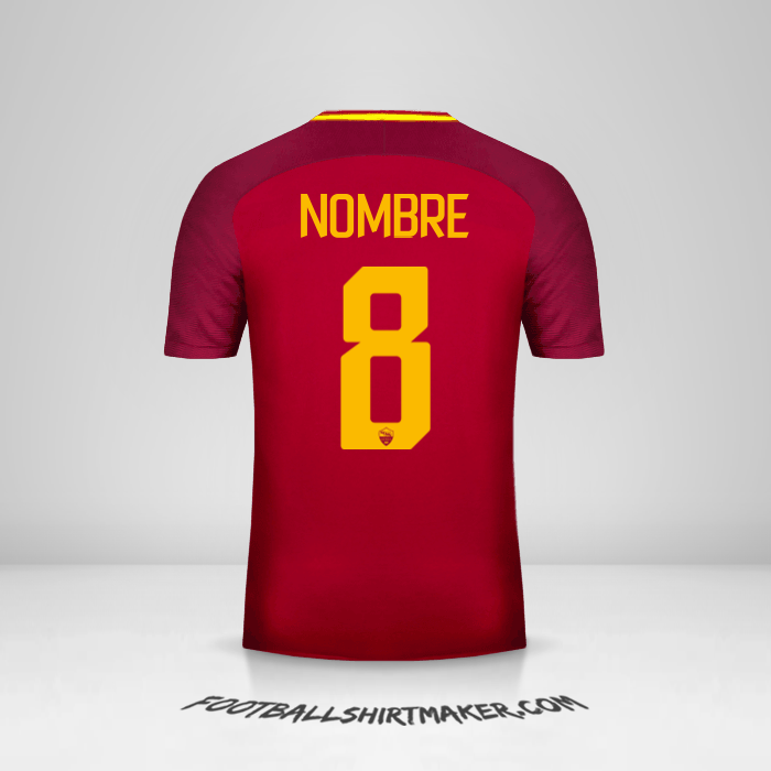 Jersey AS Roma 2017/18 -  nombre - 8