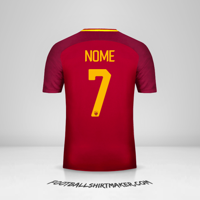 Camisola AS Roma 2017/18 -  nome - 7