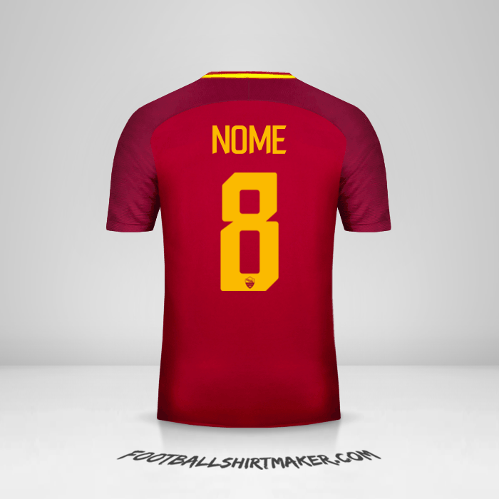 Maglia AS Roma 2017/18 -  nome - 8