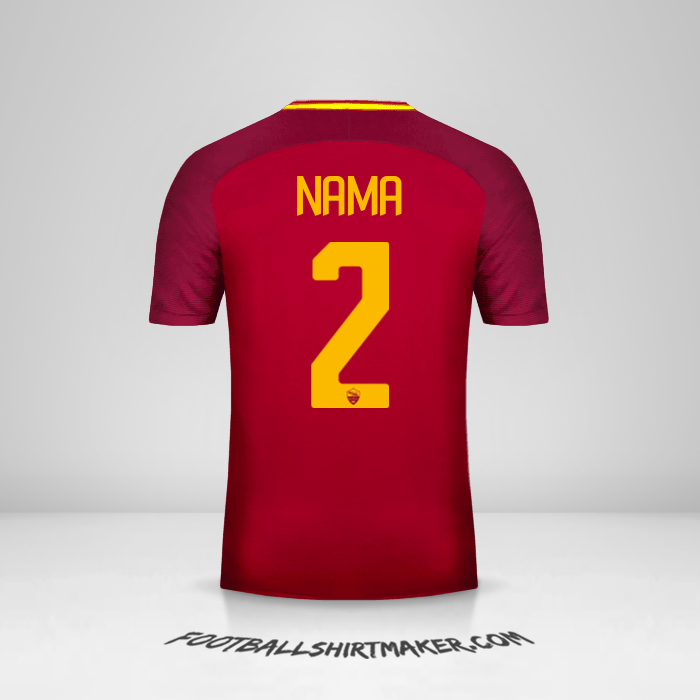 Jersey AS Roma 2017/18 -  nama - 2