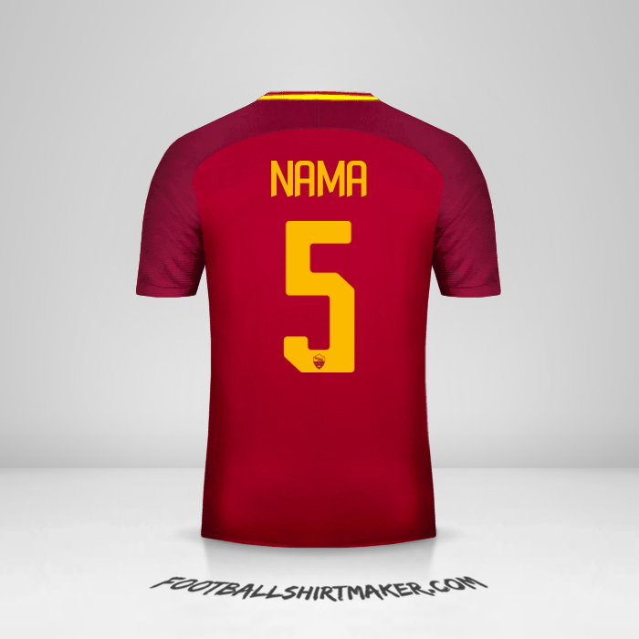 Jersey AS Roma 2017/18 -  nama - 5