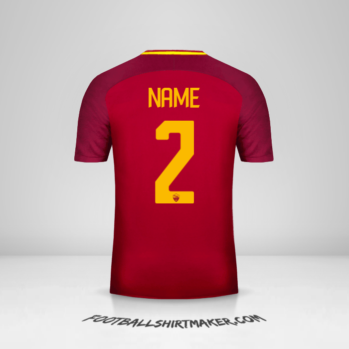 Jersey AS Roma 2017/18 -  name - 2