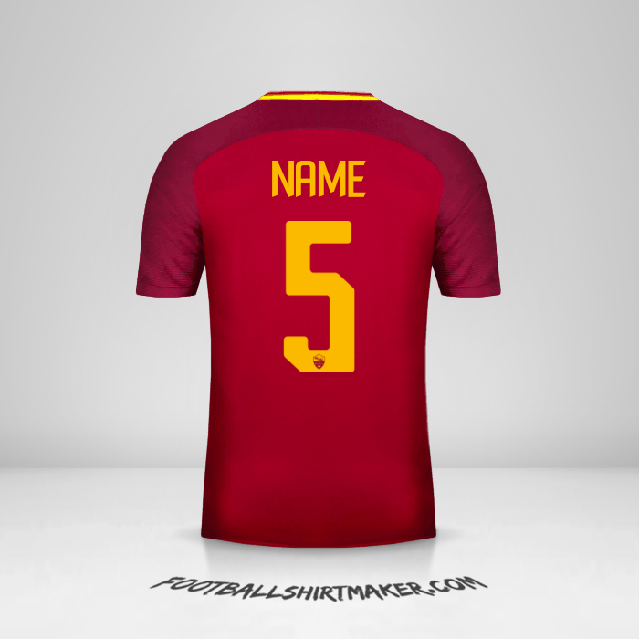 Shirt AS Roma 2017/18 -  name - 5