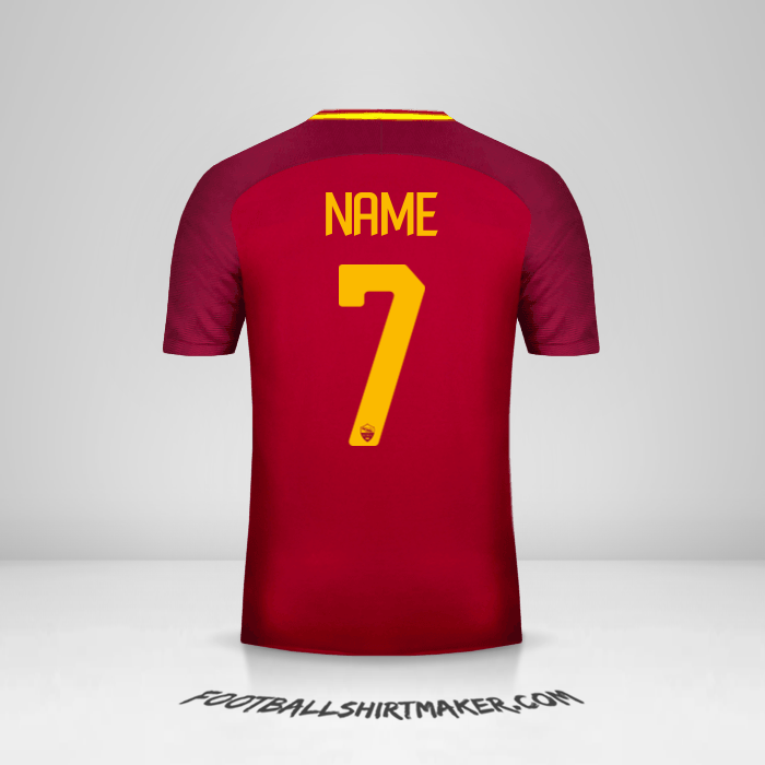 Shirt AS Roma 2017/18 -  name - 7