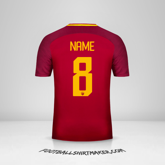 Shirt AS Roma 2017/18 -  name - 8