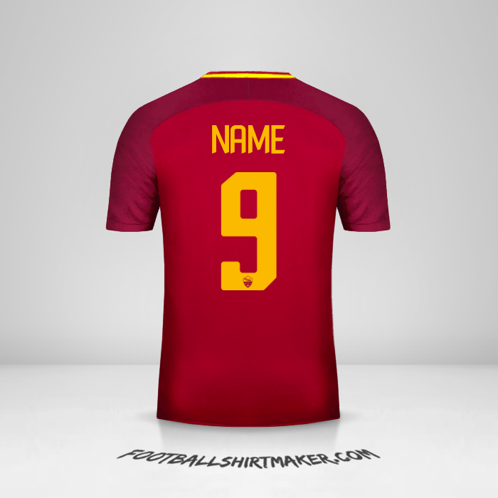 Shirt AS Roma 2017/18 -  name - 9