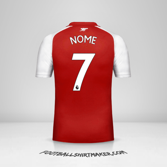 Camisola Arsenal 2017/18 -  nome - 7