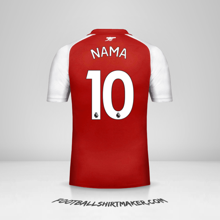 Jersey Arsenal 2017/18 -  nama - 10