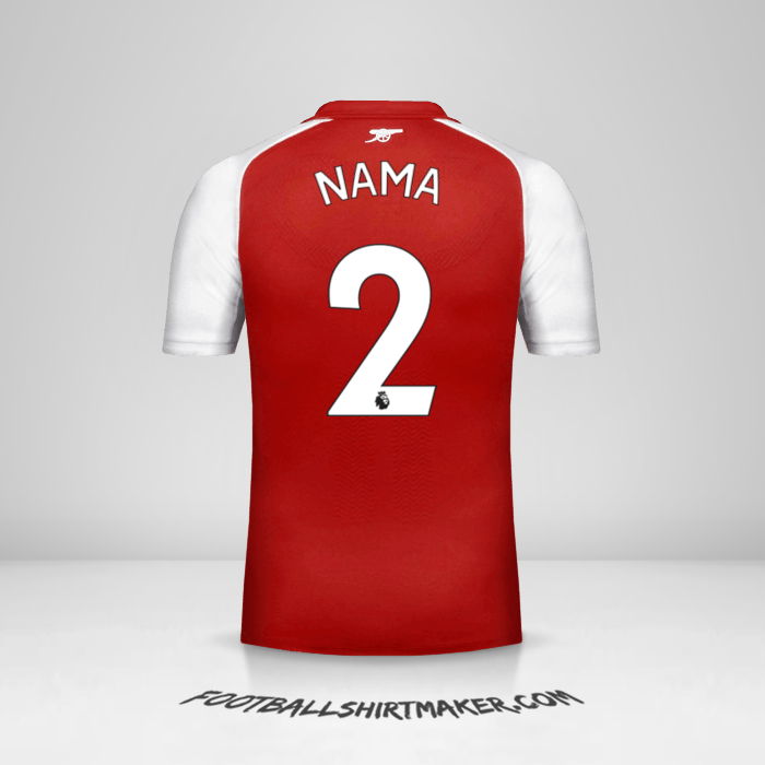 Jersey Arsenal 2017/18 -  nama - 2