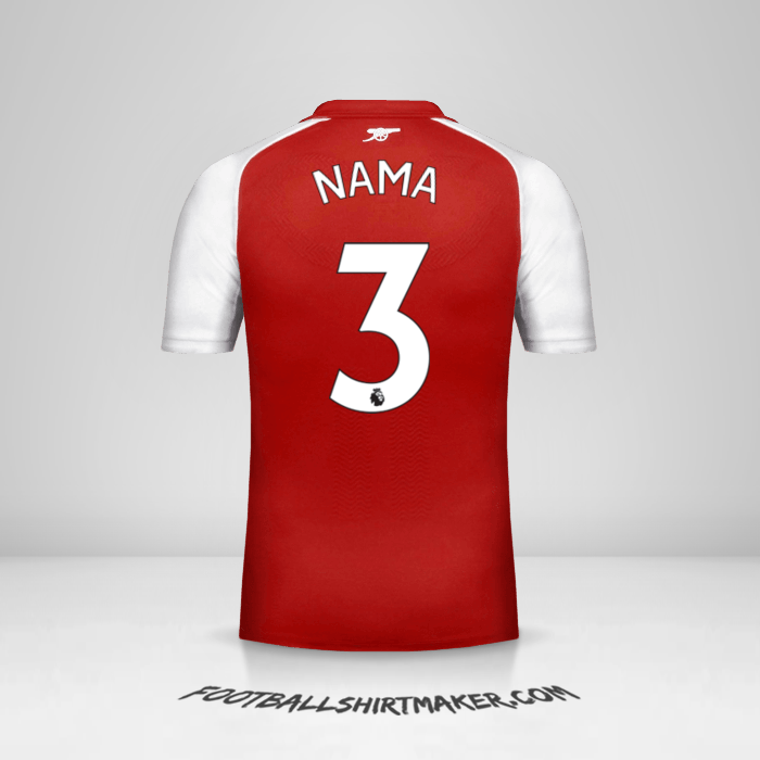 Jersey Arsenal 2017/18 -  nama - 3